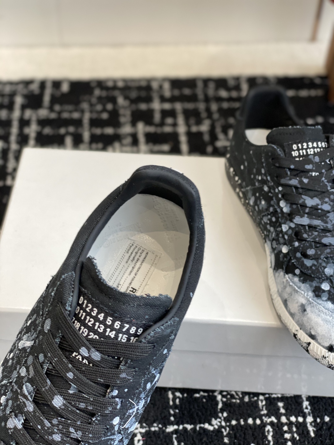 代购级
MaisonMargiela MM6 马吉拉 情侣款 喷墨 涂鸦 帆布 德训鞋 休闲 运动鞋