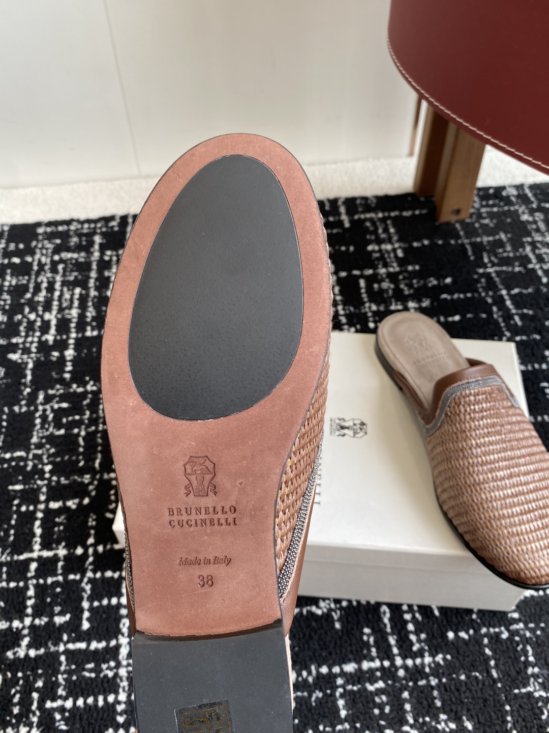 
Brunello Cucinelli 25ss 春夏新款 编织半拖 乐福鞋‼

BC是意大利知名品牌，