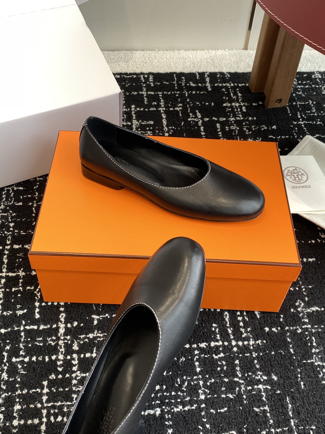 东莞代购级（官网同步✈️飞机盒包装）
爱马仕Hermes 25ss 春夏新品 芭蕾舞鞋，芭蕾鞋与玛丽珍无