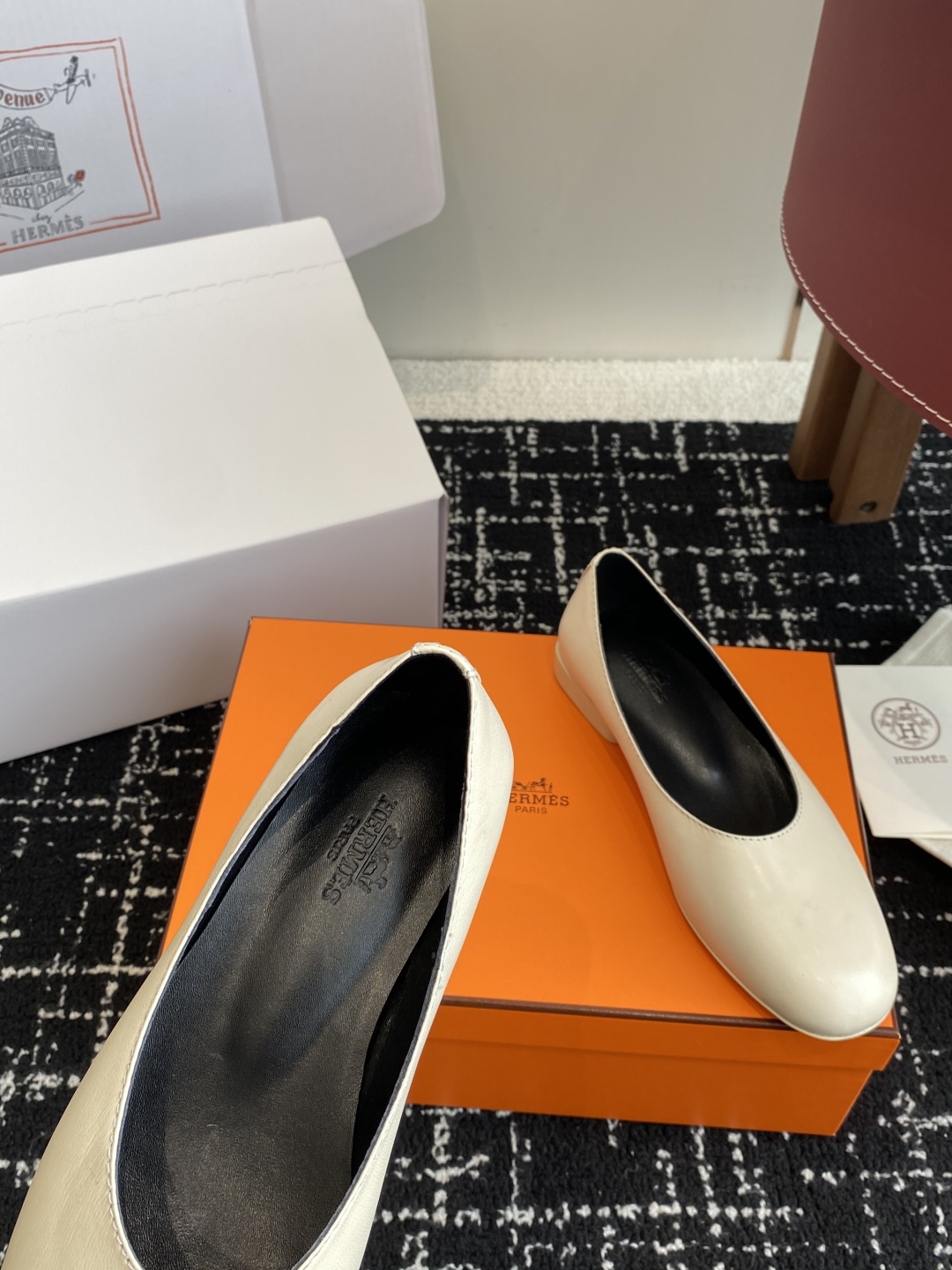 东莞代购级（官网同步✈️飞机盒包装）
爱马仕Hermes 25ss 春夏新品 芭蕾舞鞋，芭蕾鞋与玛丽珍无