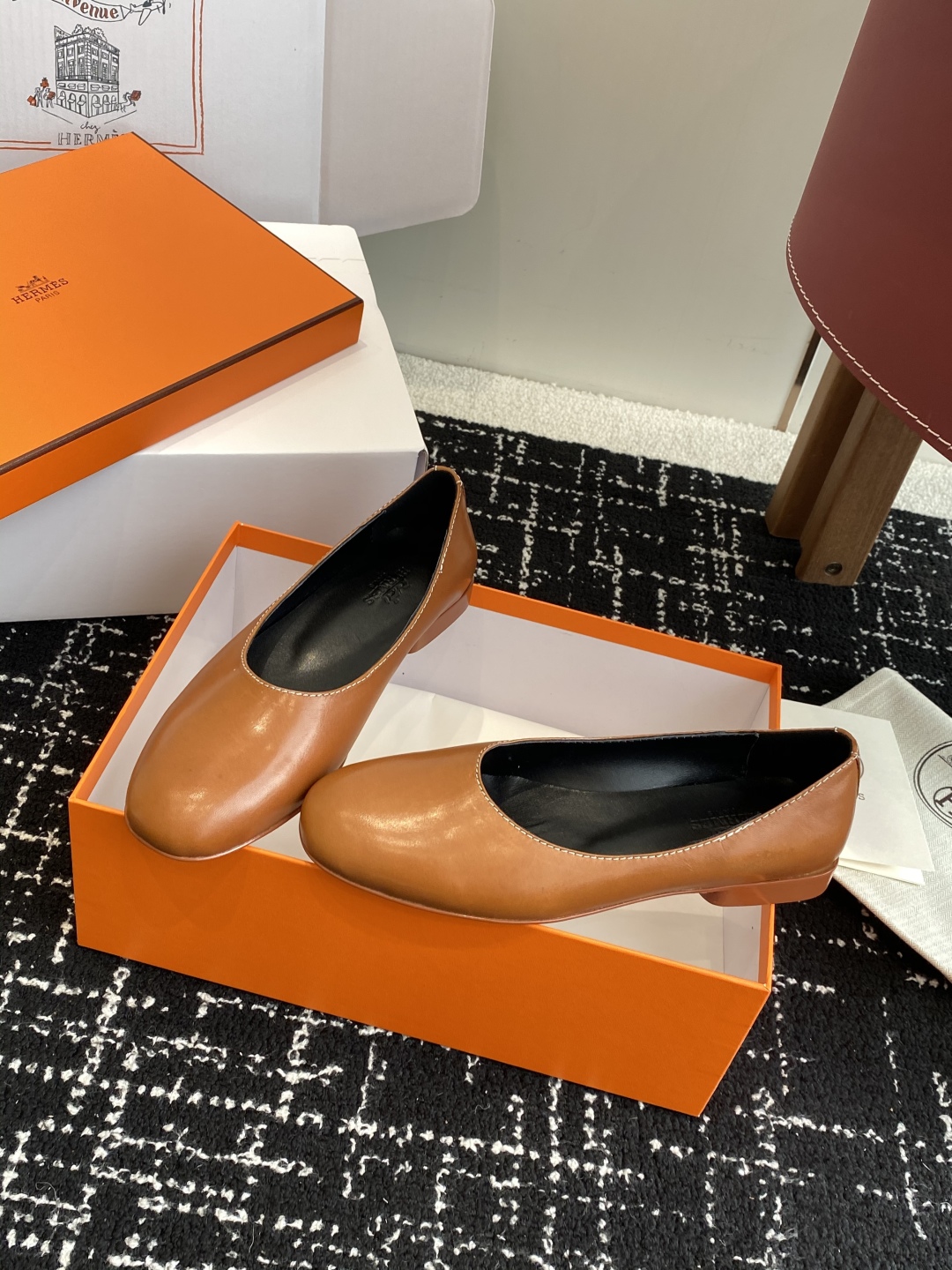 东莞代购级（官网同步✈️飞机盒包装）
爱马仕Hermes 25ss 春夏新品 芭蕾舞鞋，芭蕾鞋与玛丽珍无