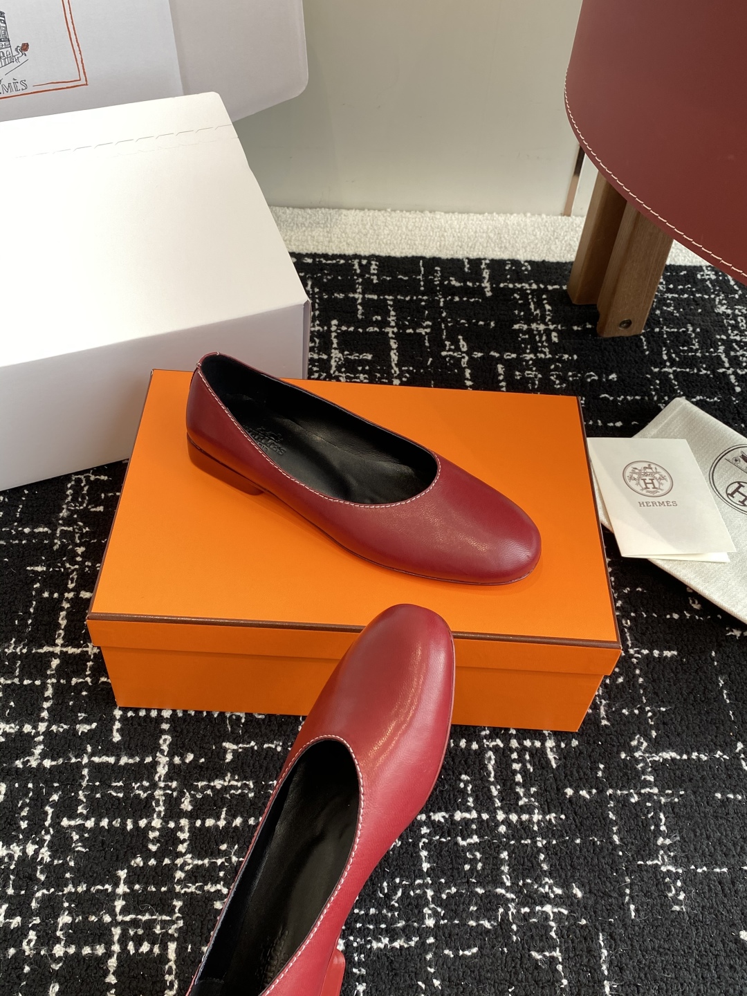 东莞代购级（官网同步✈️飞机盒包装）
爱马仕Hermes 25ss 春夏新品 芭蕾舞鞋，芭蕾鞋与玛丽珍无