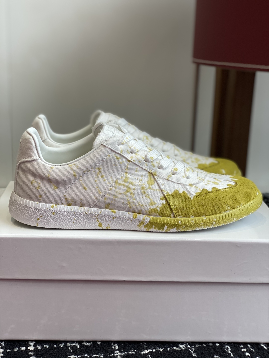 代购级
MaisonMargiela MM6 马吉拉 情侣款 喷墨 涂鸦 帆布 德训鞋 休闲 运动鞋