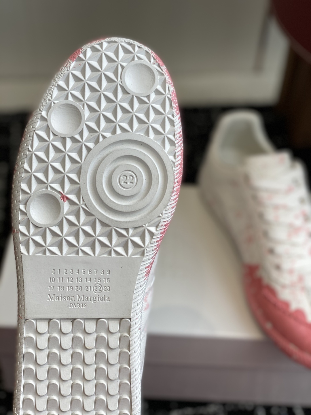 代购级
MaisonMargiela MM6 马吉拉 情侣款 喷墨 涂鸦 帆布 德训鞋 休闲 运动鞋
