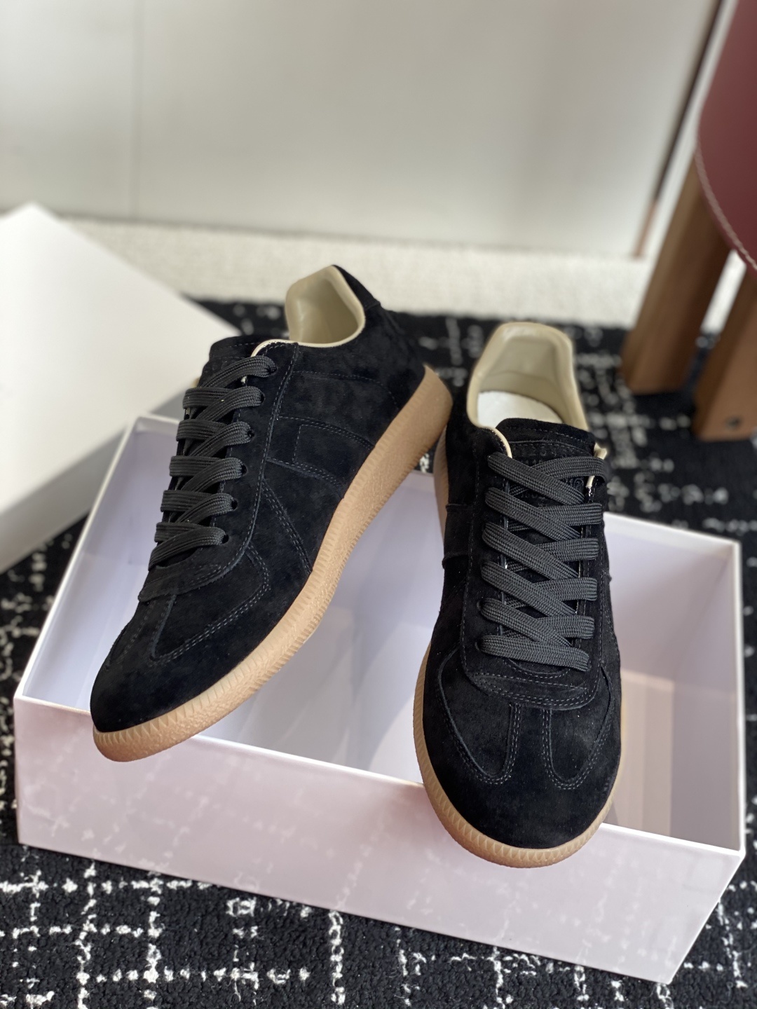代购级
MaisonMargiela MM6 马吉拉 情侣款 喷墨 涂鸦 帆布 德训鞋 休闲 运动鞋