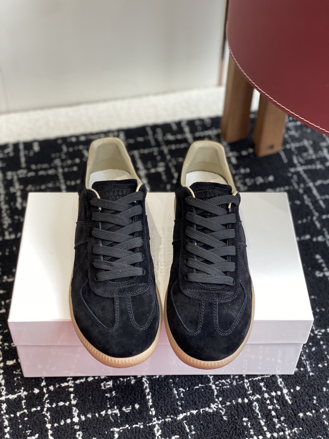 代购级
MaisonMargiela MM6 马吉拉 情侣款 喷墨 涂鸦 帆布 德训鞋 休闲 运动鞋