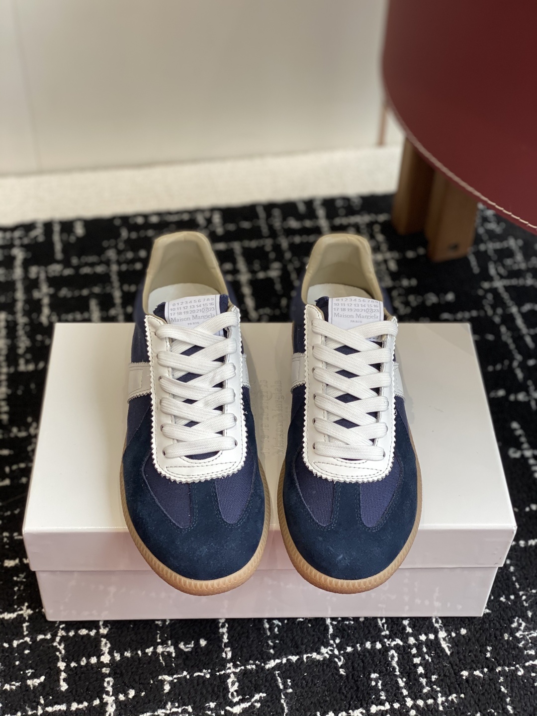 代购级
MaisonMargiela MM6 马吉拉 情侣款 喷墨 涂鸦 帆布 德训鞋 休闲 运动鞋
