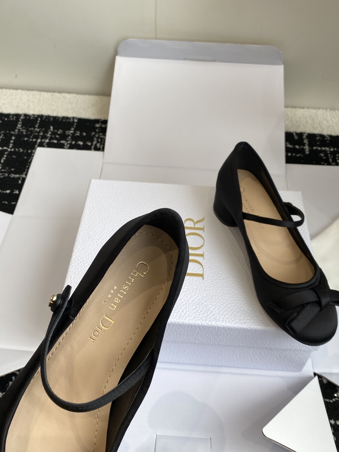 代购级（官网同步飞机盒✈️）
Dior 25ss 早春新品芭蕾舞鞋 新品DIOR 真丝 蝴蝶结 芭蕾舞 