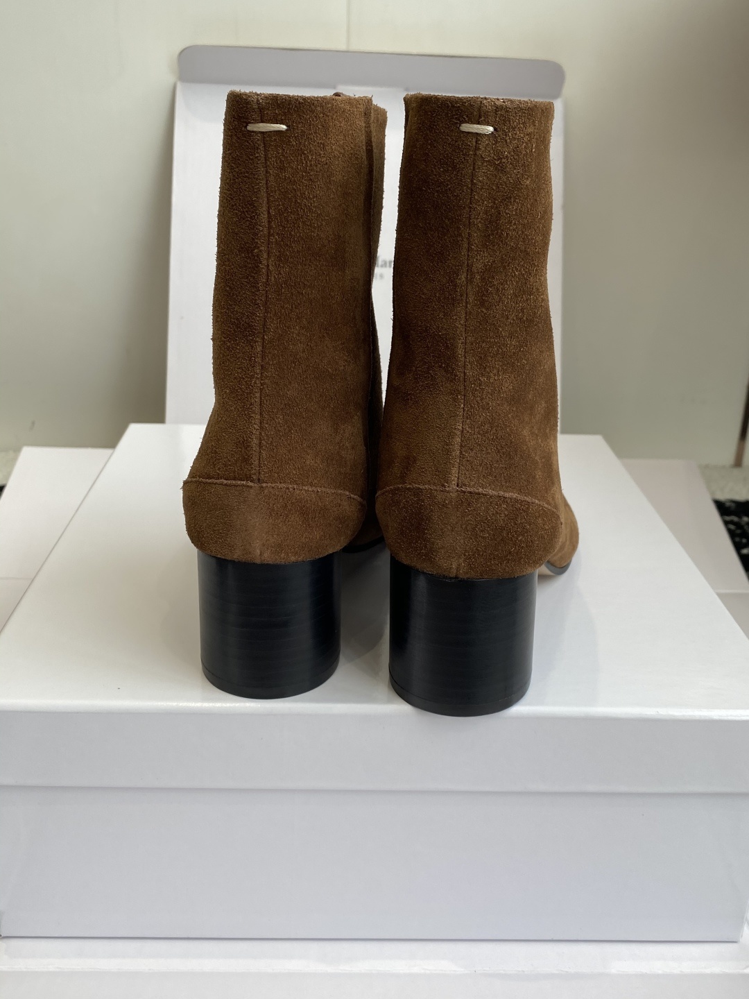 东莞代购级(⚠️官网同步✈️盒包装)MaisonMargiela MM6 马吉拉分趾系列粗跟跟分趾靴代购