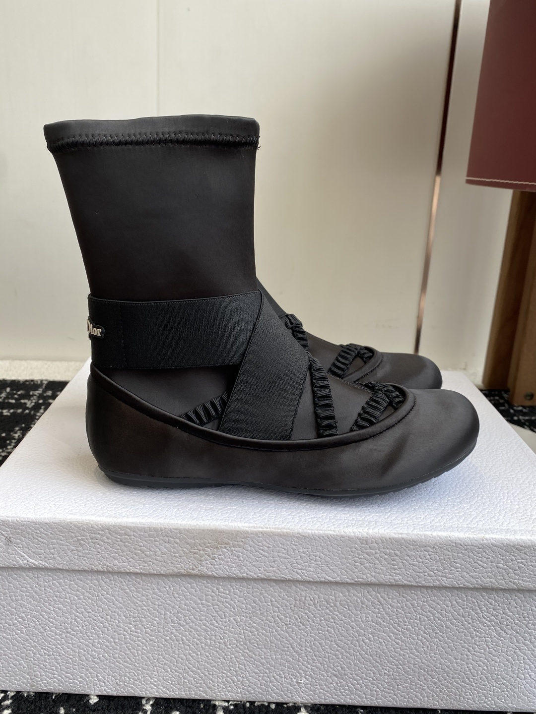 代购级Dior 2025fall早秋系列鞋履芭蕾舞弹力靴 这谁不心动太美了吧! Dior简直就是掌管美学