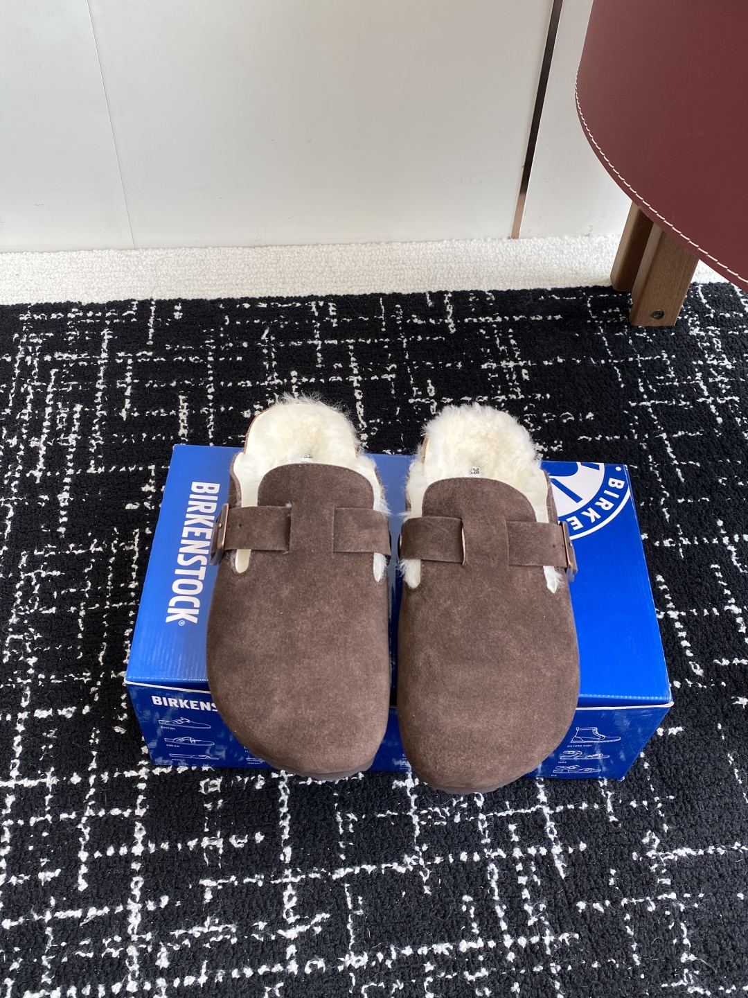 代购级勃肯_包头 毛毛拖鞋 BIRKENSTOCK毛毛鞋加绒软木拖鞋外穿Arizona系列万年经典勃肯强