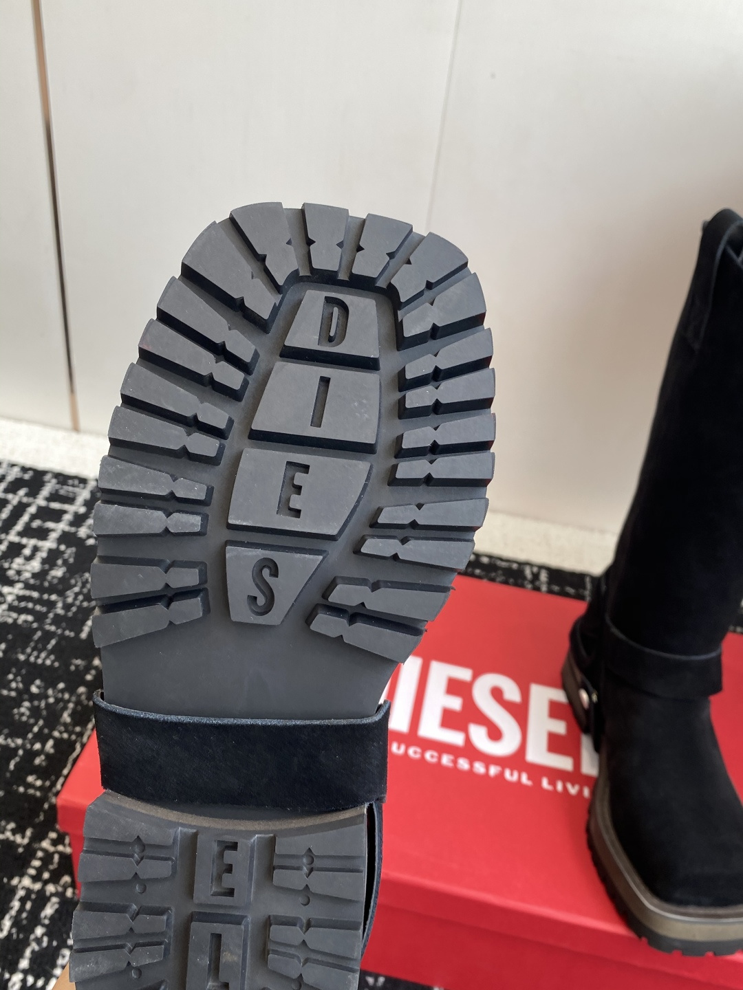 代购级迪赛Diesel 25ss 秋冬新款 方头 长靴 超高品质原版开发、无论是楦型、线条、细节、一点一