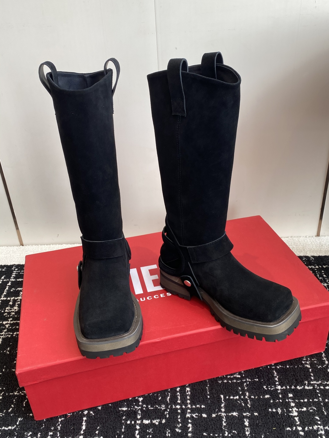 代购级迪赛Diesel 25ss 秋冬新款 方头 长靴 超高品质原版开发、无论是楦型、线条、细节、一点一