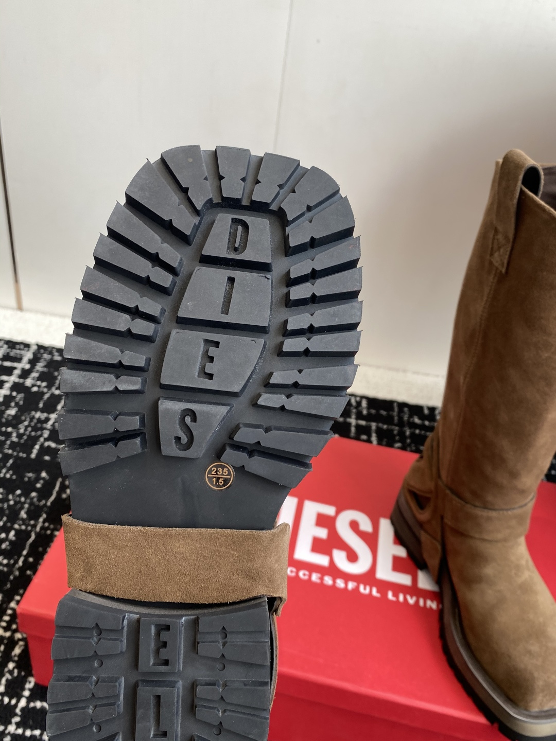 代购级迪赛Diesel 25ss 秋冬新款 方头 长靴 超高品质原版开发、无论是楦型、线条、细节、一点一