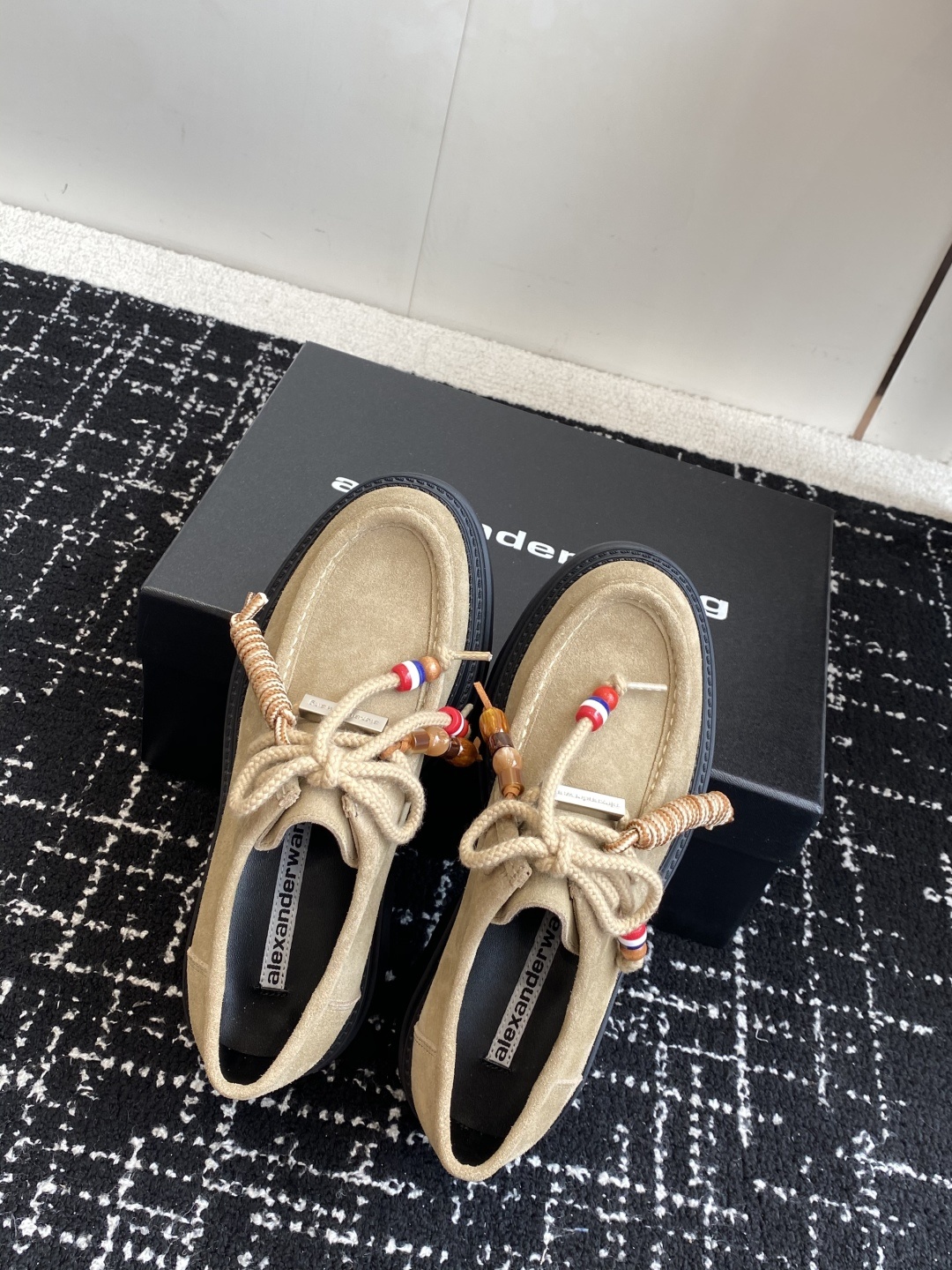 代购级Alexander Wang aw carterJennie 大王这双厚底乐福鞋好绝,同款乐福鞋来