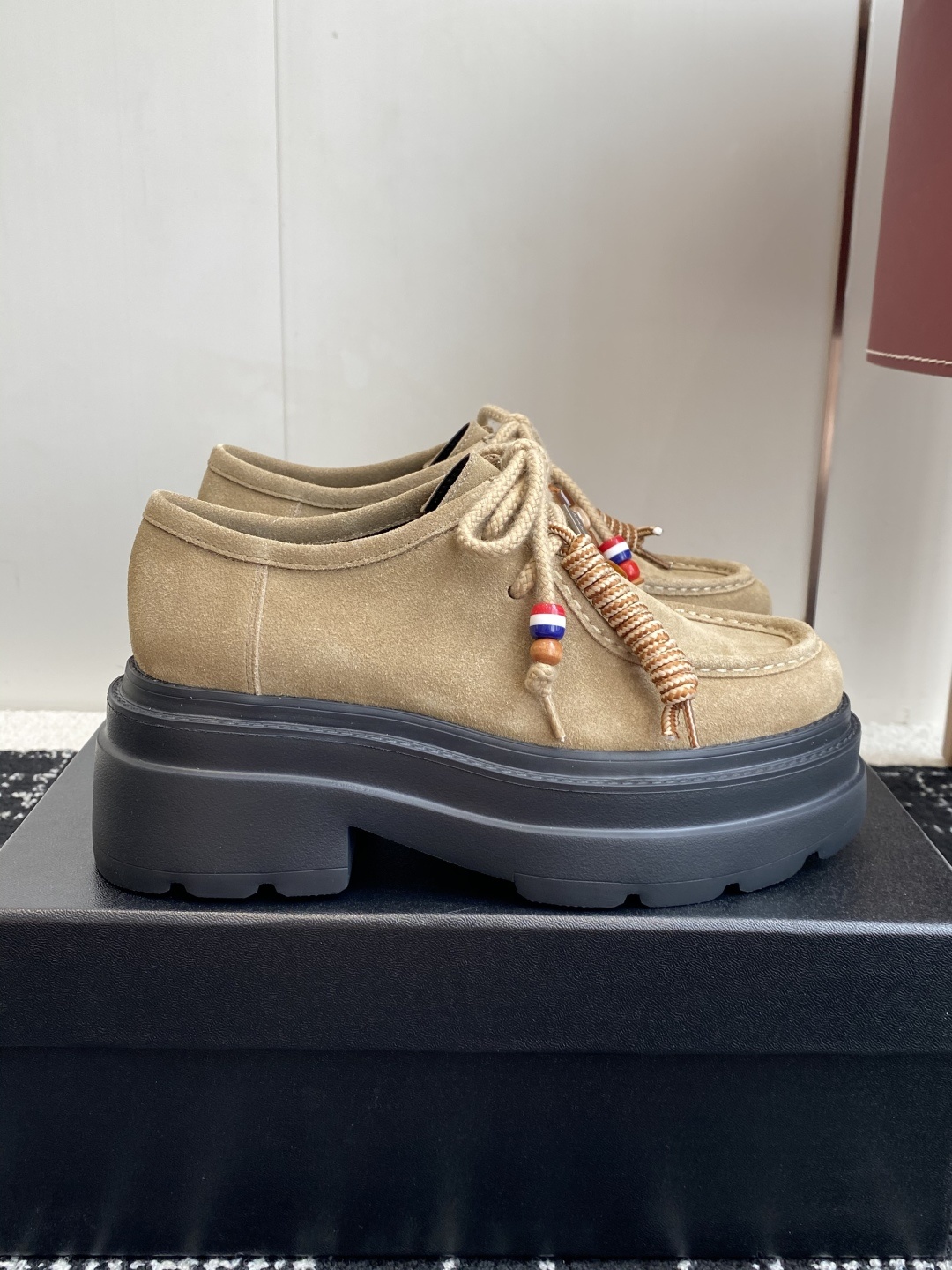 代购级Alexander Wang aw carterJennie 大王这双厚底乐福鞋好绝,同款乐福鞋来