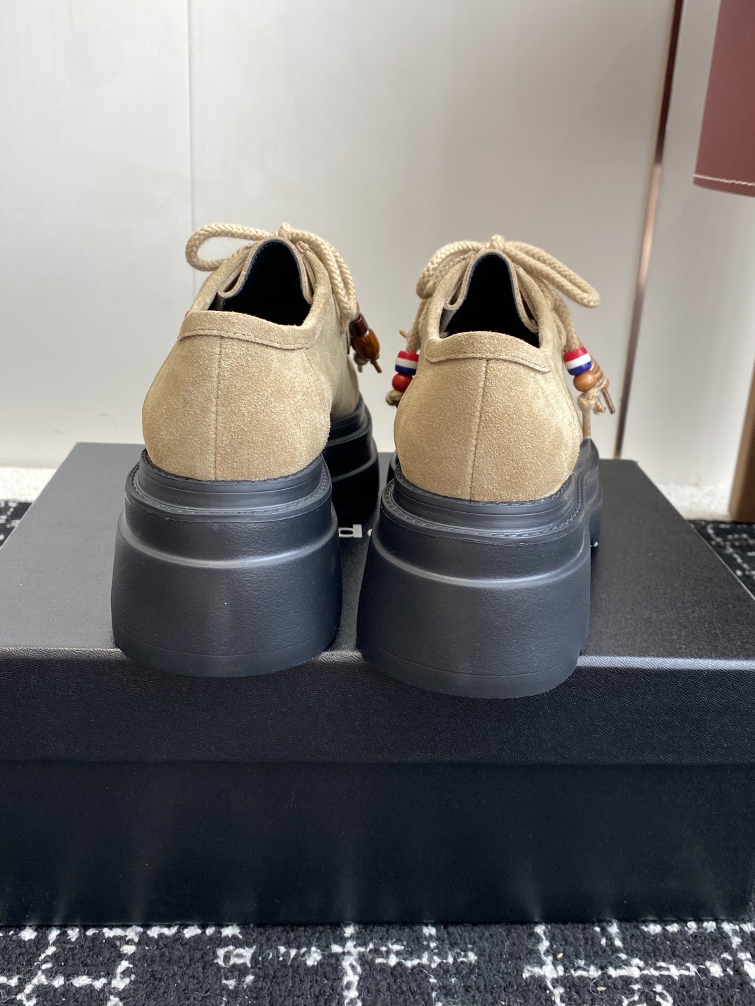 代购级Alexander Wang aw carterJennie 大王这双厚底乐福鞋好绝,同款乐福鞋来