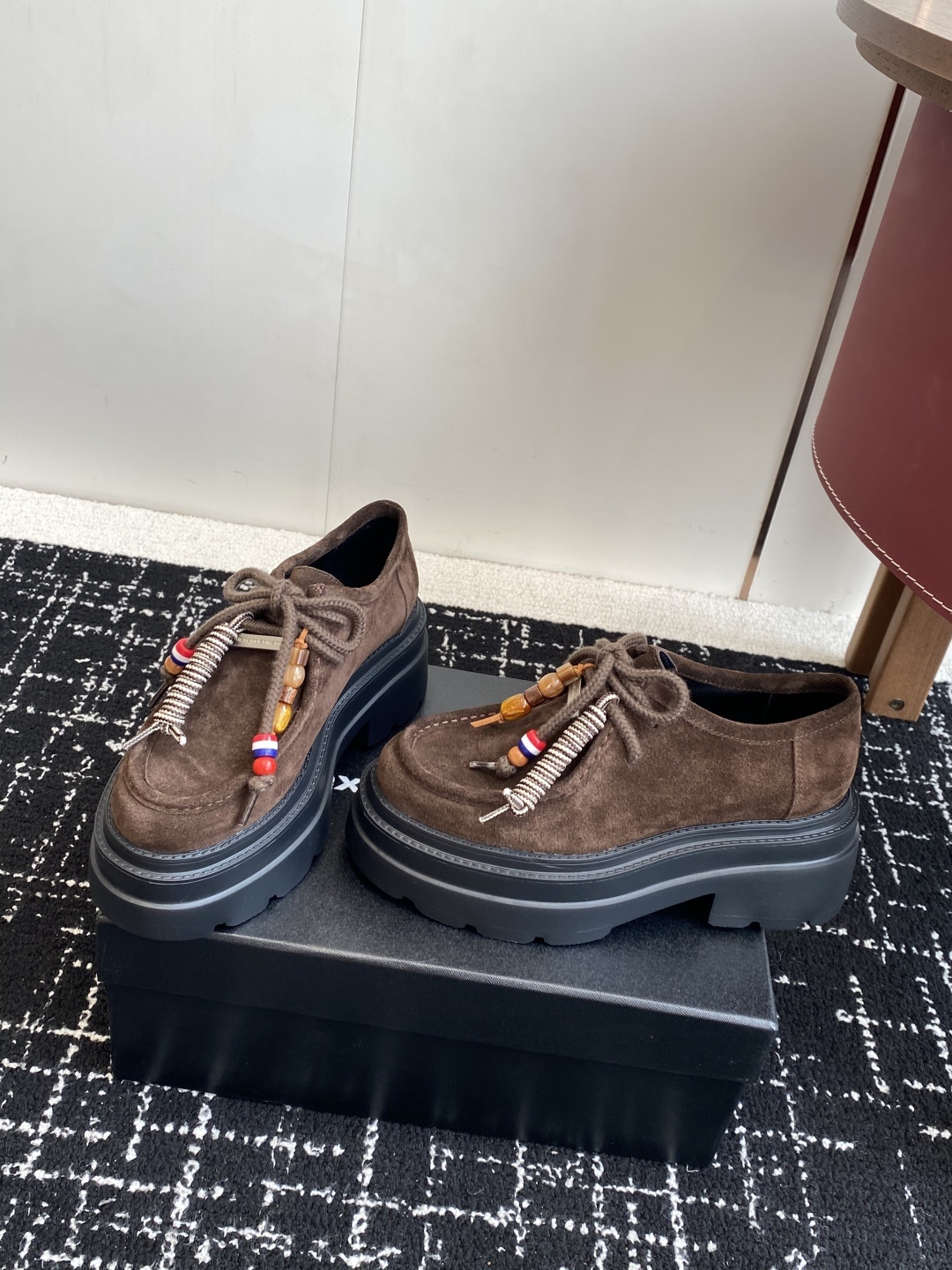 代购级Alexander Wang aw carterJennie 大王这双厚底乐福鞋好绝,同款乐福鞋来