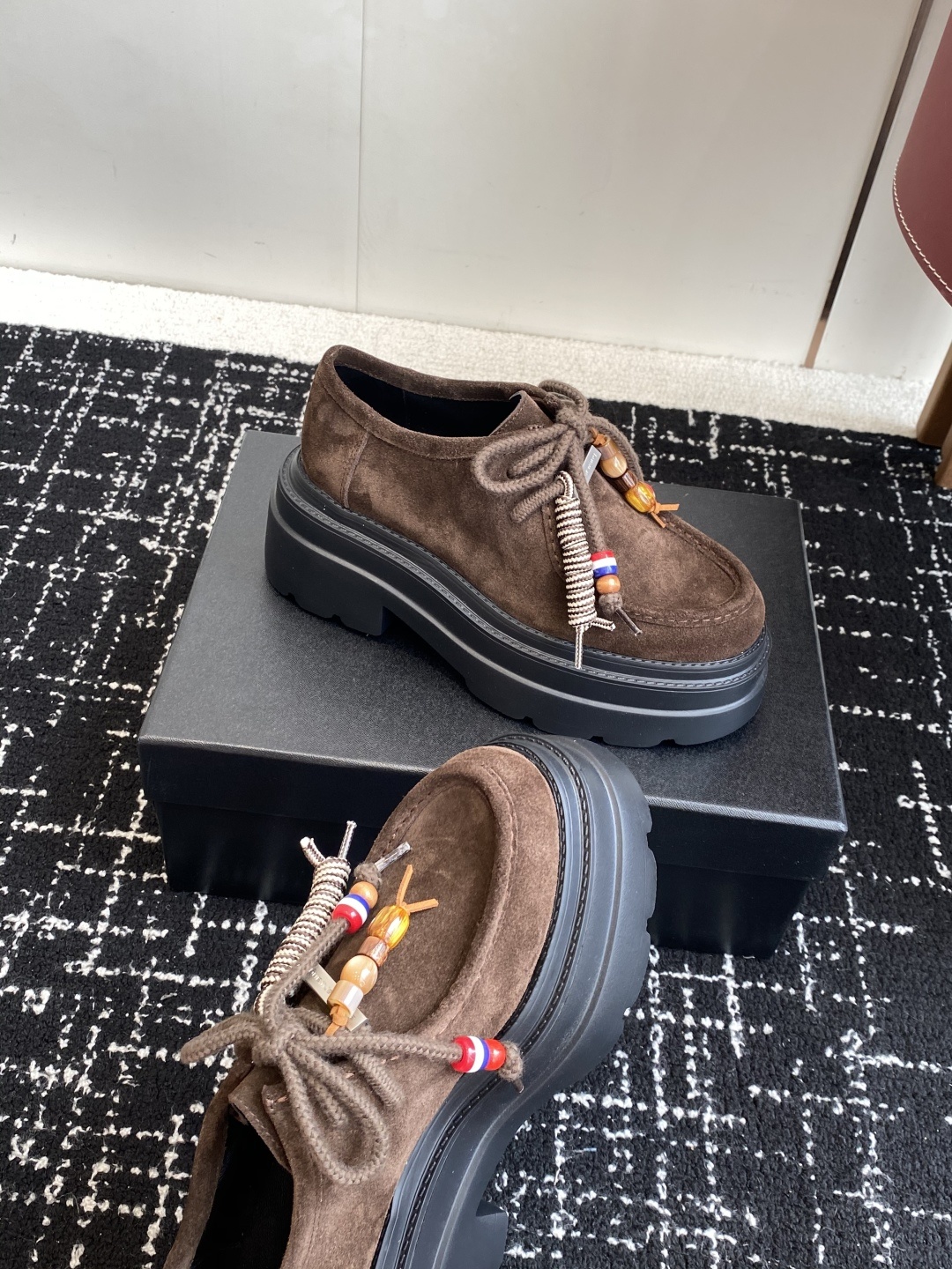 代购级Alexander Wang aw carterJennie 大王这双厚底乐福鞋好绝,同款乐福鞋来