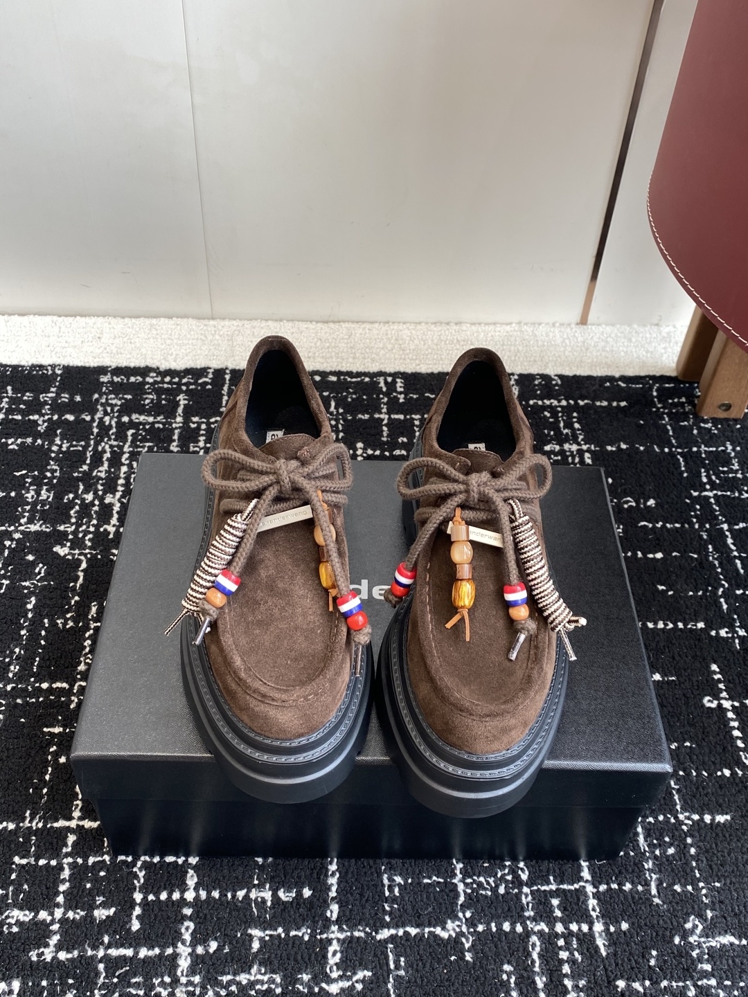 代购级Alexander Wang aw carterJennie 大王这双厚底乐福鞋好绝,同款乐福鞋来