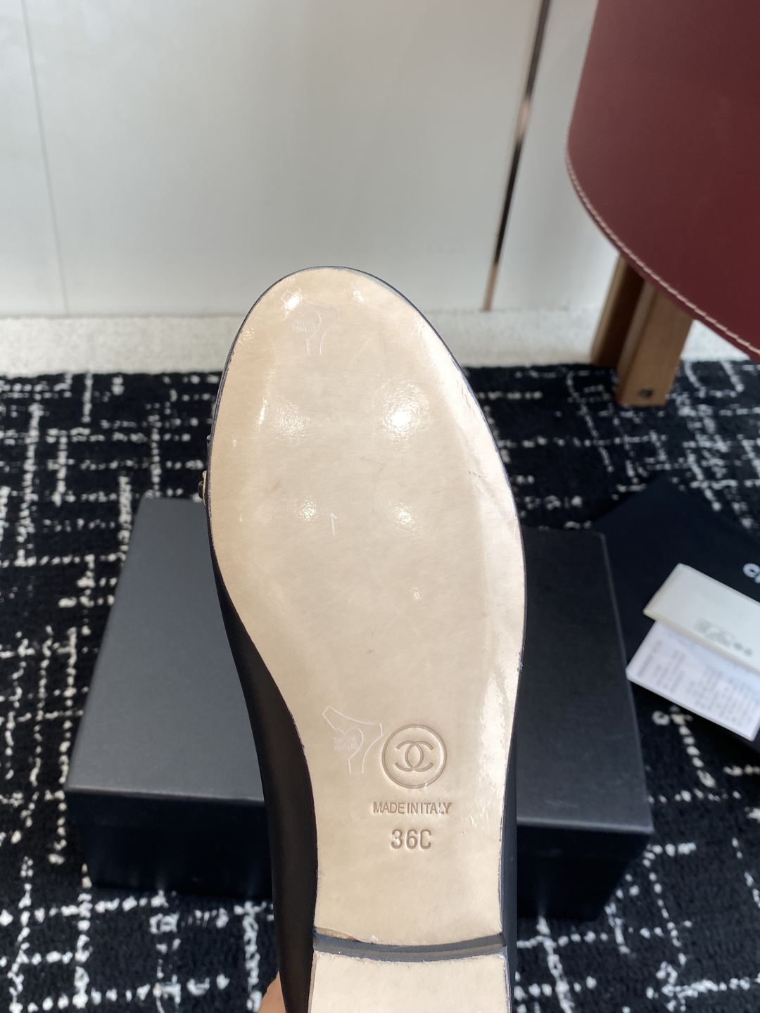 代购级Chanel 25ss 春夏系列 链条 芭蕾舞鞋设计手工车线非常耗时耗力独特大底双拼做法让你不经意