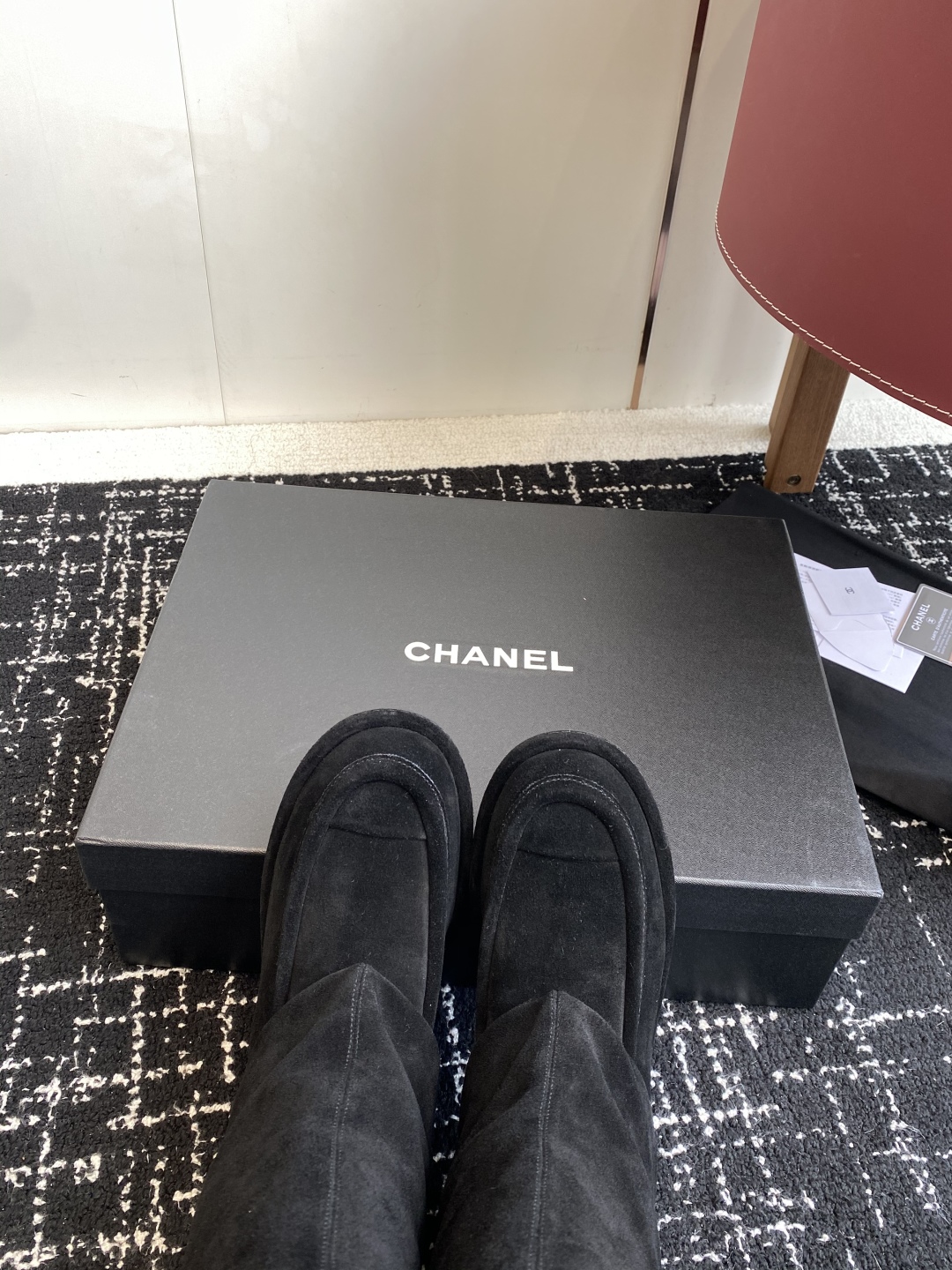 代购级CHANEL 香奈儿 小香秋冬新款字母骑士靴库靴这款骑士靴真的是帅气时尚的代表，靴筒Chanel字