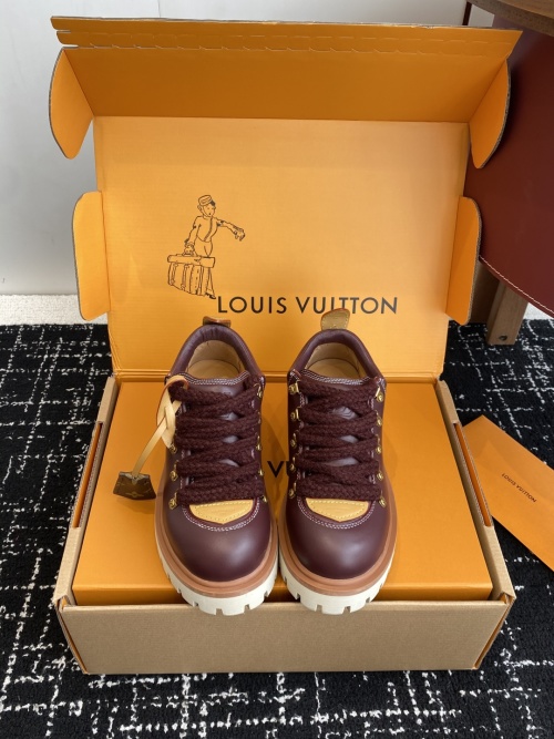 Louis Vuitton REMIX Lace-Up Hiking Derby Shoes - Stylish and Comfortable 1 Louis Vuitton REMIX Lace-Up Hiking Derby Shoes - Stylish and Comfortable