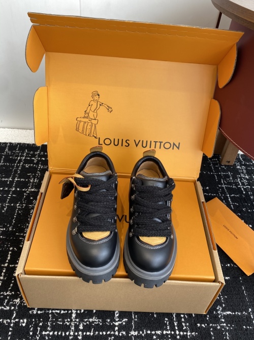 Louis Vuitton REMIX Lace-Up Hiking Derby Shoes - Stylish and Durable 1 Louis Vuitton REMIX Lace-Up Hiking Derby Shoes - Stylish and Durable