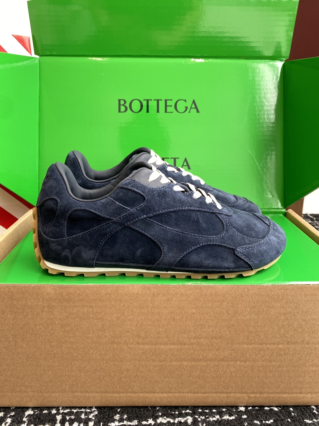 代购级Bottega Veneta BV葆蝶家 25ss新款 情侣款 阿甘鞋 德训运动鞋Sneaker科