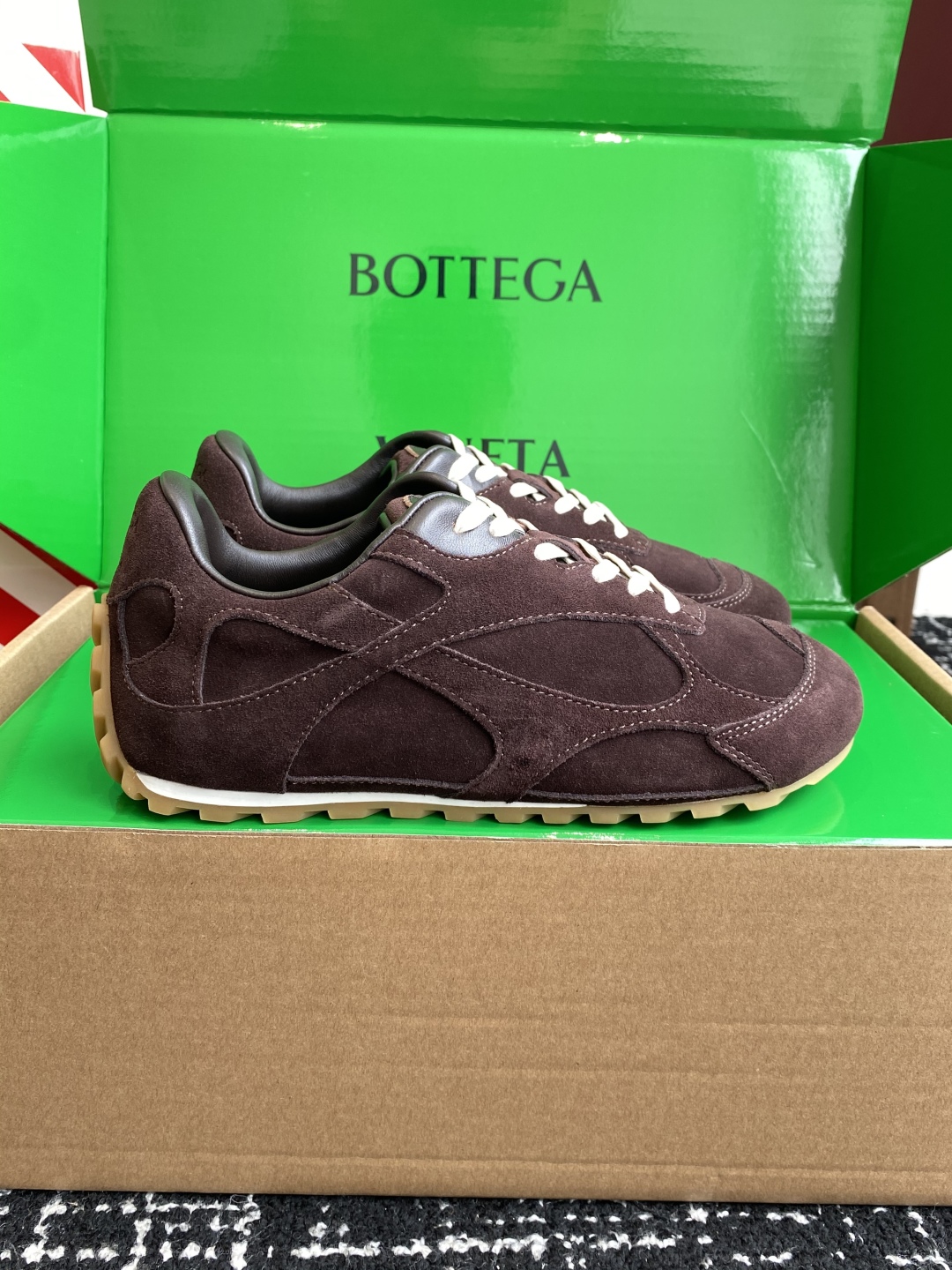 代购级Bottega Veneta BV葆蝶家 25ss新款 情侣款 阿甘鞋 德训运动鞋Sneaker科