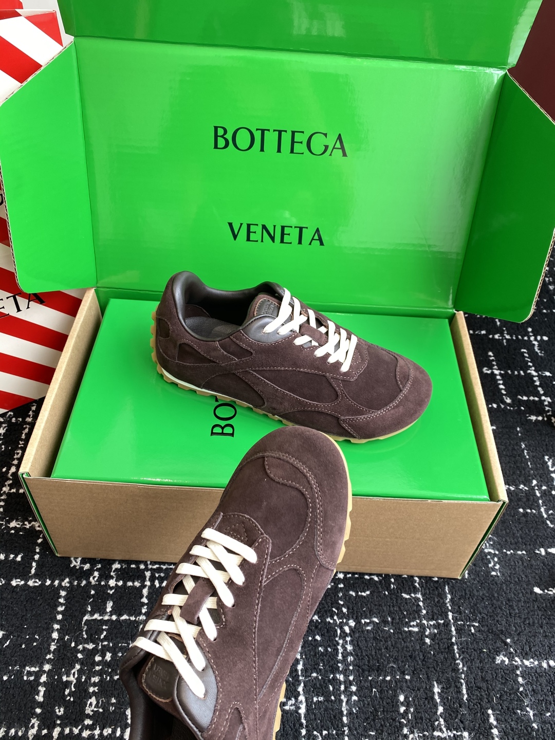 代购级Bottega Veneta BV葆蝶家 25ss新款 情侣款 阿甘鞋 德训运动鞋Sneaker科