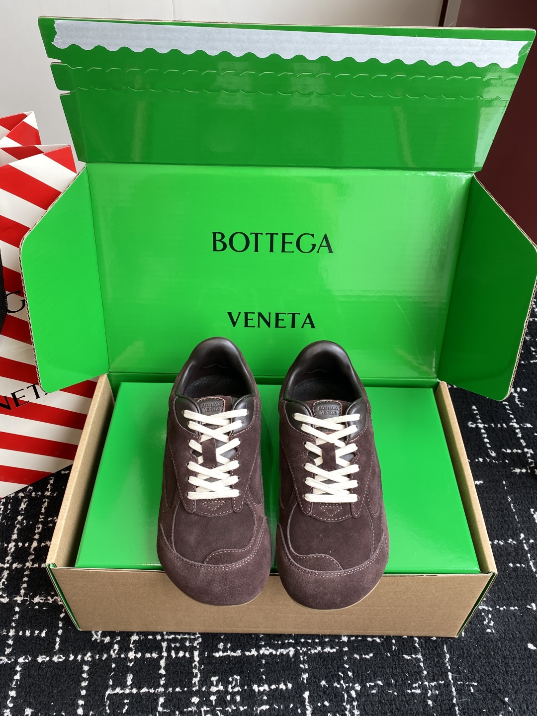 代购级Bottega Veneta BV葆蝶家 25ss新款 情侣款 阿甘鞋 德训运动鞋Sneaker科