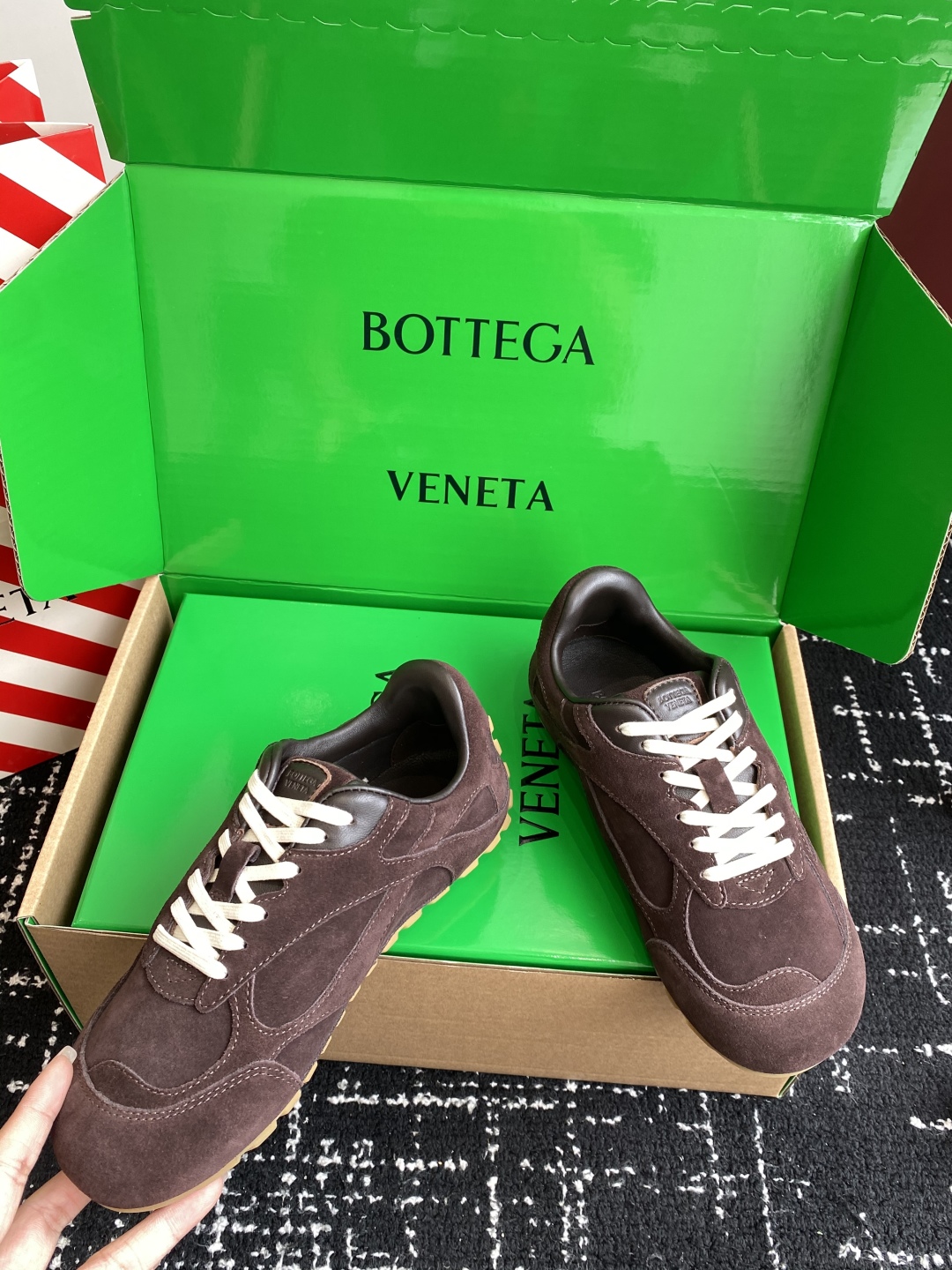 代购级Bottega Veneta BV葆蝶家 25ss新款 情侣款 阿甘鞋 德训运动鞋Sneaker科