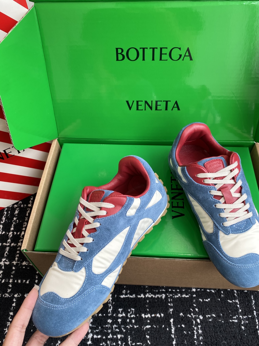 代购级Bottega Veneta BV葆蝶家 25ss新款 情侣款 阿甘鞋 德训运动鞋Sneaker科