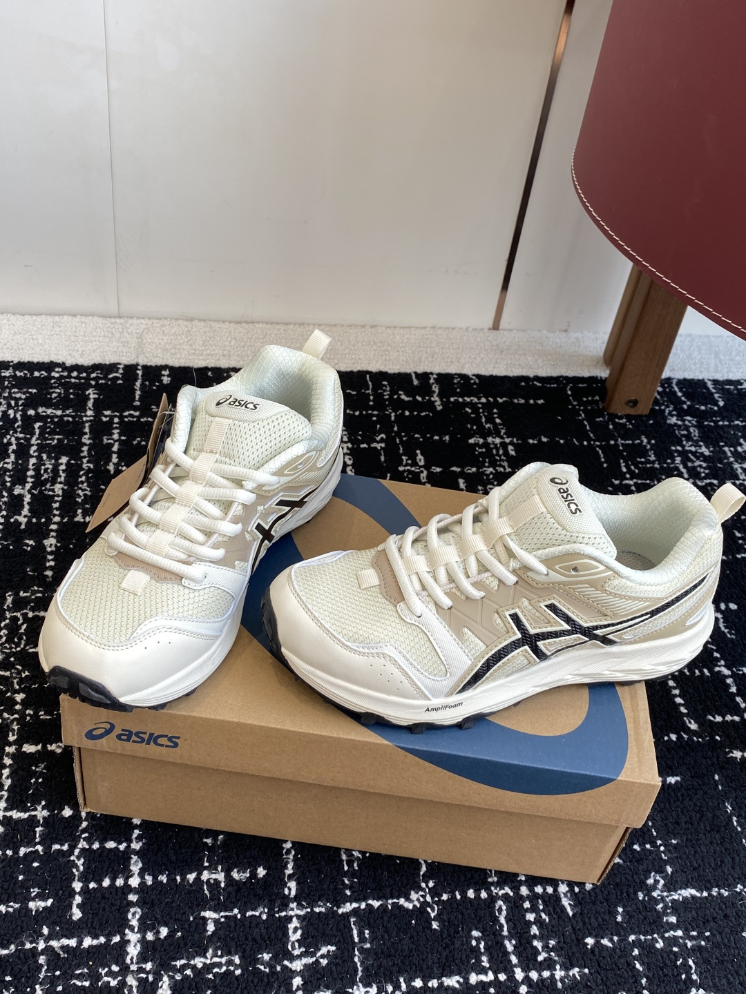 代购级亚瑟士 Asics GEL-SONOMASE CN 运动休闲透气原档案据数开发楦型纸版 洞洞鞋面，