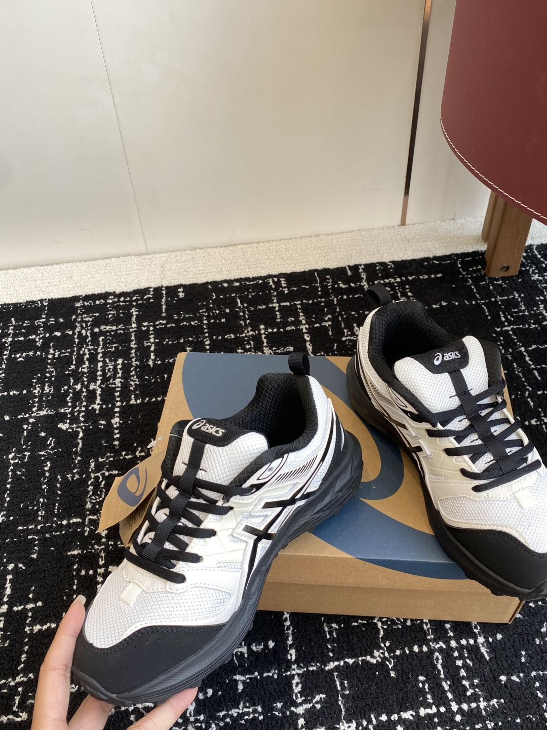 代购级亚瑟士 Asics GEL-SONOMASE CN 运动休闲透气原档案据数开发楦型纸版 洞洞鞋面，