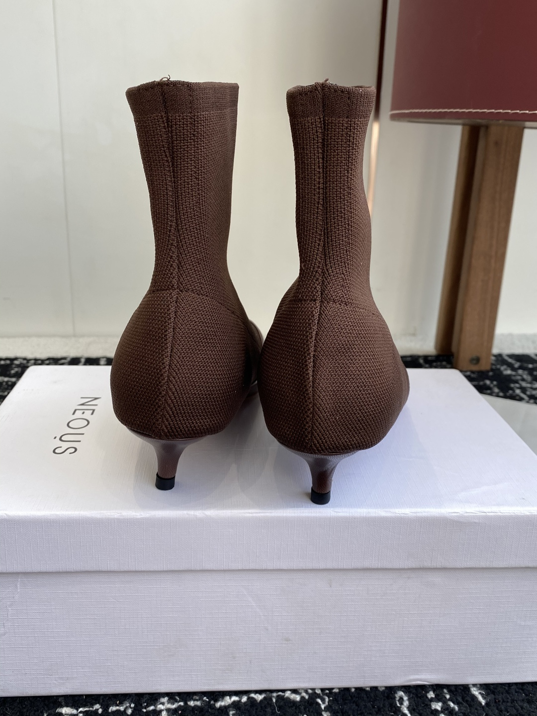 代购级NEOUS小众 秋冬系列 细跟 跟袜靴 原版开发 经典就是经典 好看就是好看材质:整个鞋面1:1复