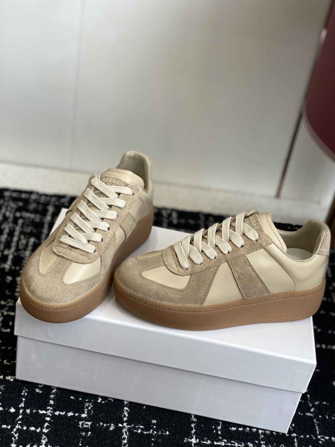 代购级MaisonMargiela MM6 马吉拉 厚底 德训鞋 休闲 运动鞋原版购入开发 做货 鬼才设