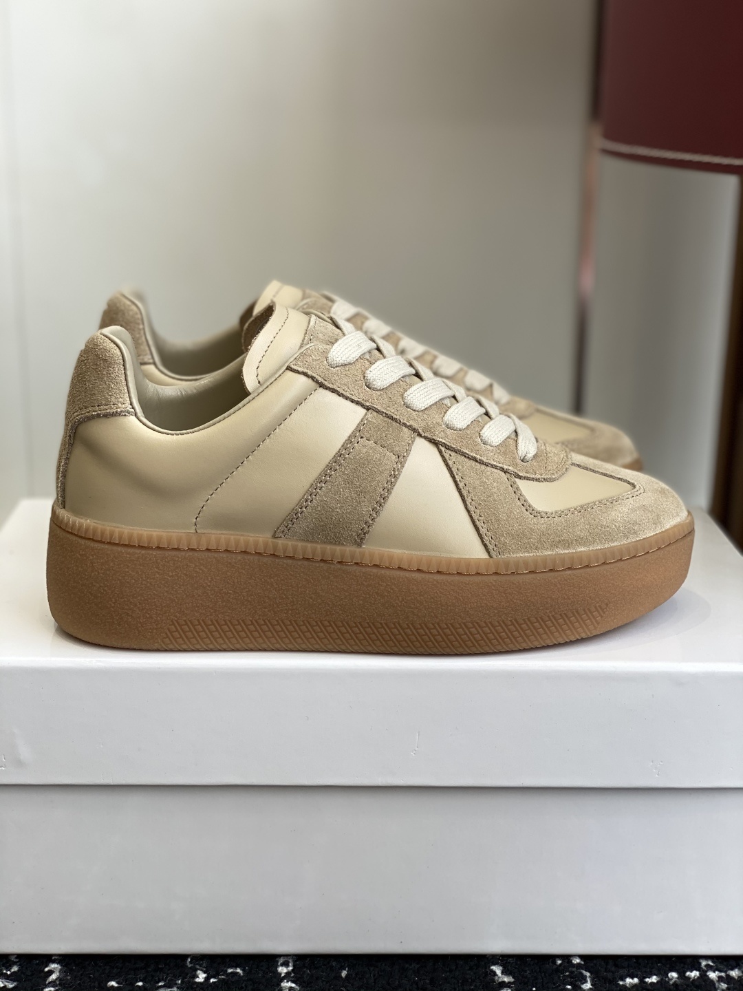 代购级MaisonMargiela MM6 马吉拉 厚底 德训鞋 休闲 运动鞋原版购入开发 做货 鬼才设