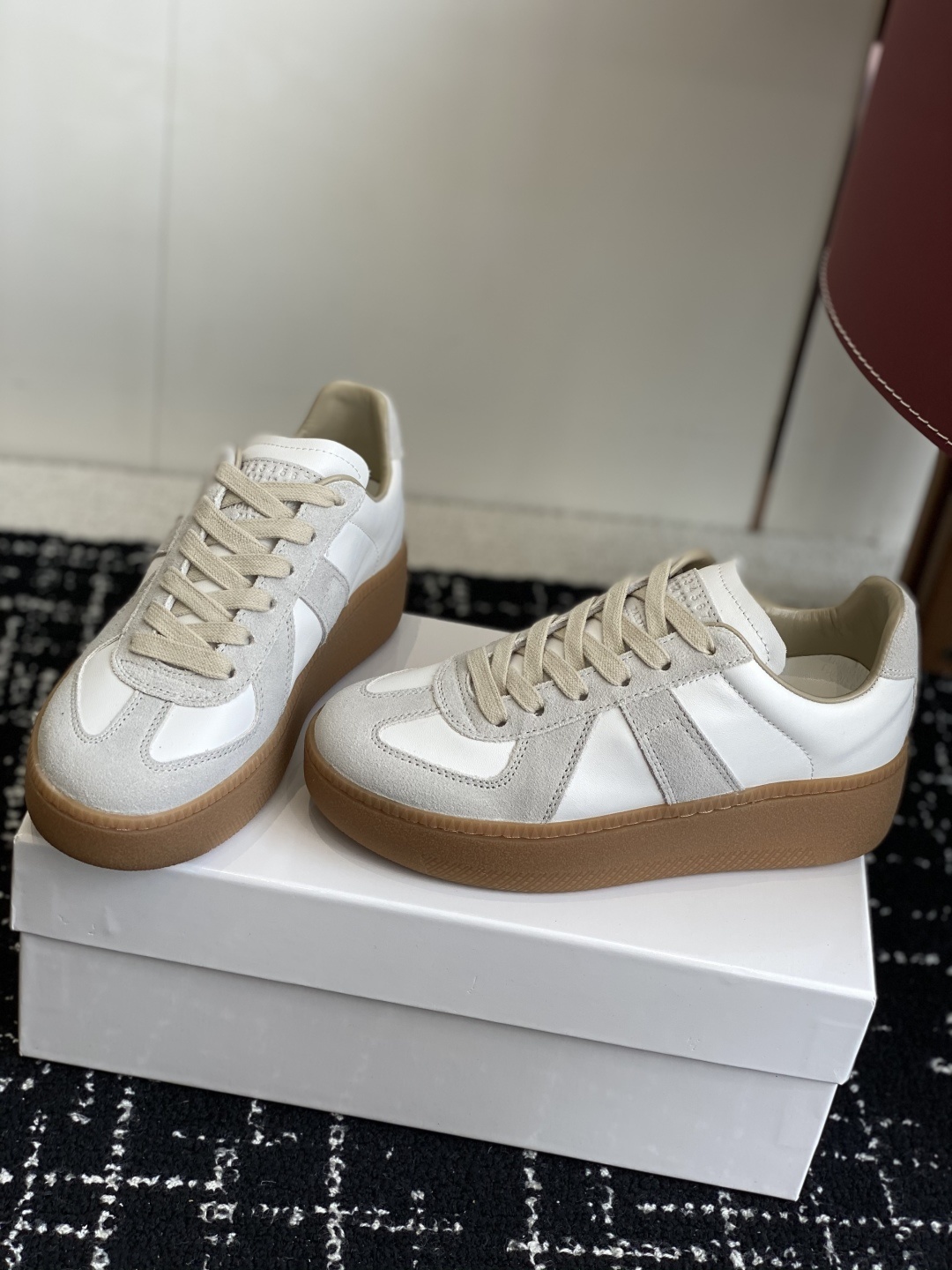 代购级MaisonMargiela MM6 马吉拉 厚底 德训鞋 休闲 运动鞋原版购入开发 做货 鬼才设