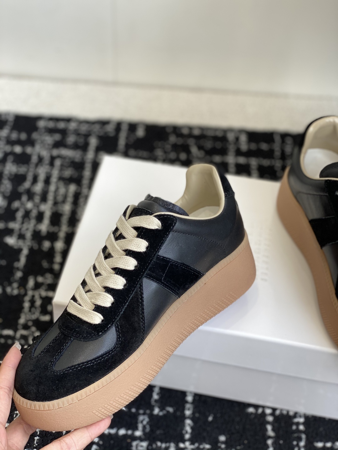 代购级MaisonMargiela MM6 马吉拉 厚底 德训鞋 休闲 运动鞋原版购入开发 做货 鬼才设