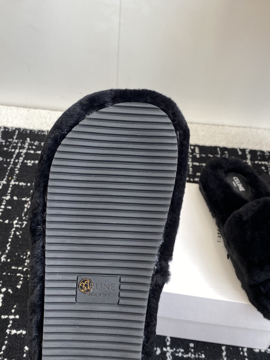 Celine Women's Shearling Wool Slip-On Slippers - Cozy & Stylish 10 cmp i1757435156506 1607 0 8