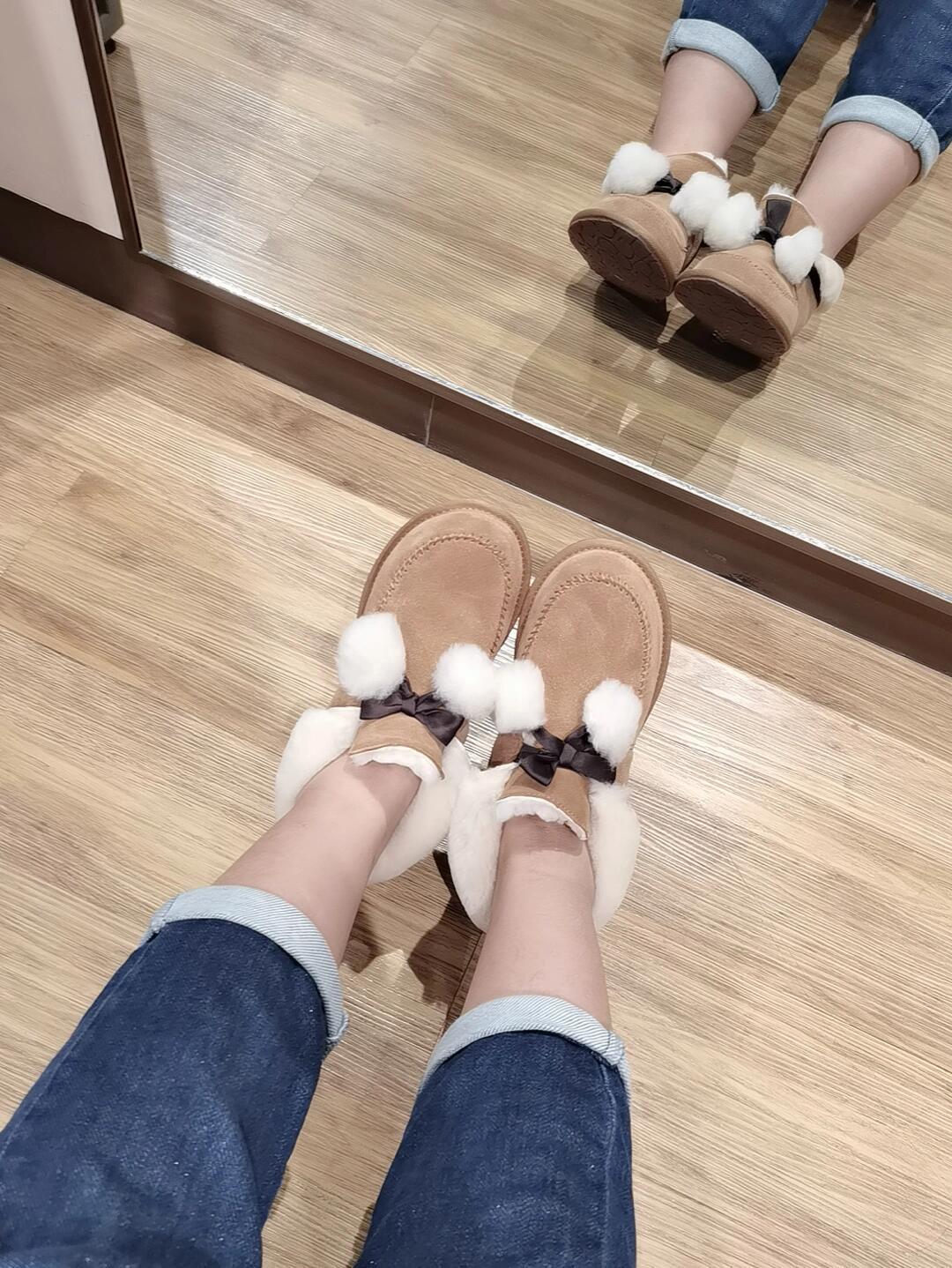 NO:561425,Upper foot picture reference, snow boots, boots19860909上脚图 参考,雪地靴,boots,Women's Shoes