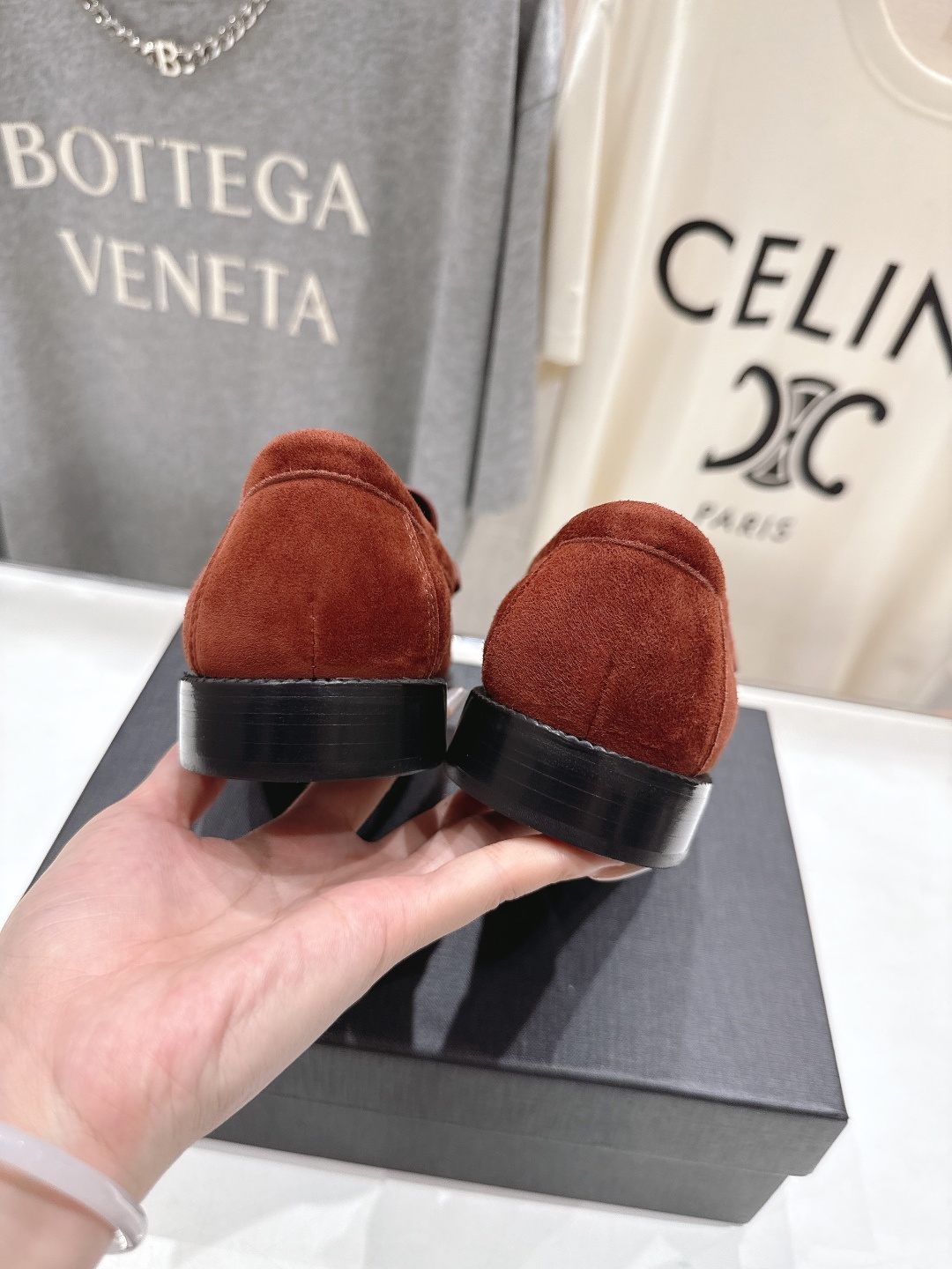 高版本出厂 SAINT LAURENT/圣罗兰YSL 25ss爆款平底玛丽珍一脚蹬乐福鞋,2025全新升