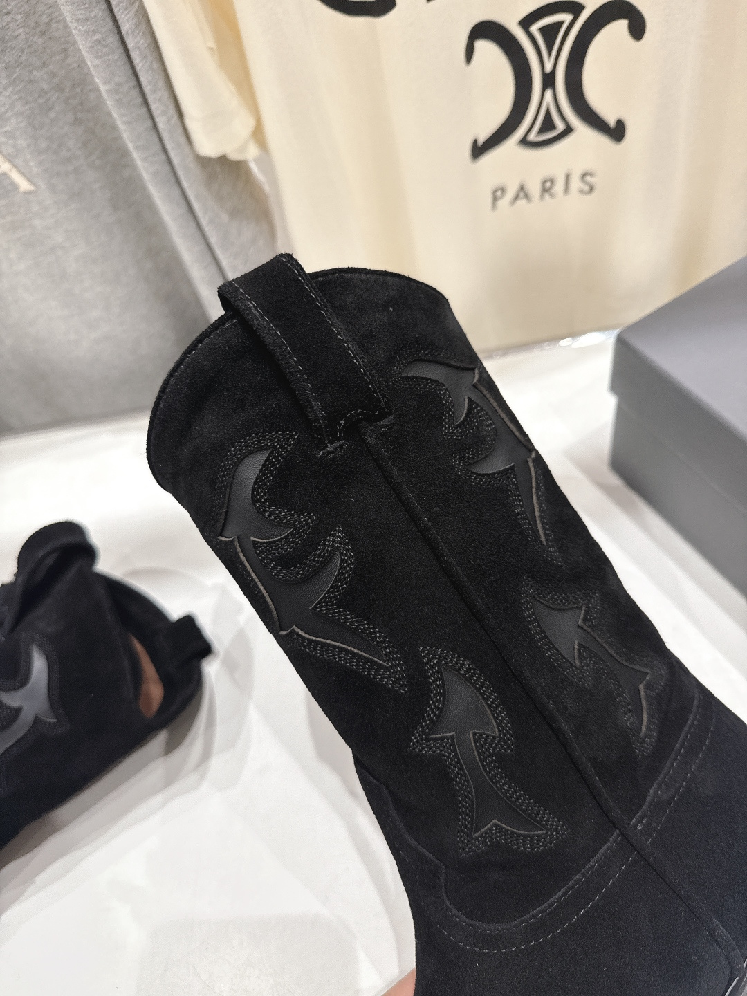 高版本出厂 SARTORE...潮牌F028 2025ss秋冬专柜新款英伦风复古高跟短靴骑士靴西部靴集现