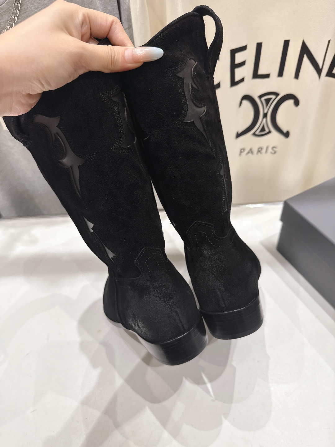 高版本出厂 SARTORE...潮牌F028 2025ss秋冬专柜新款英伦风复古高跟短靴骑士靴西部靴集现