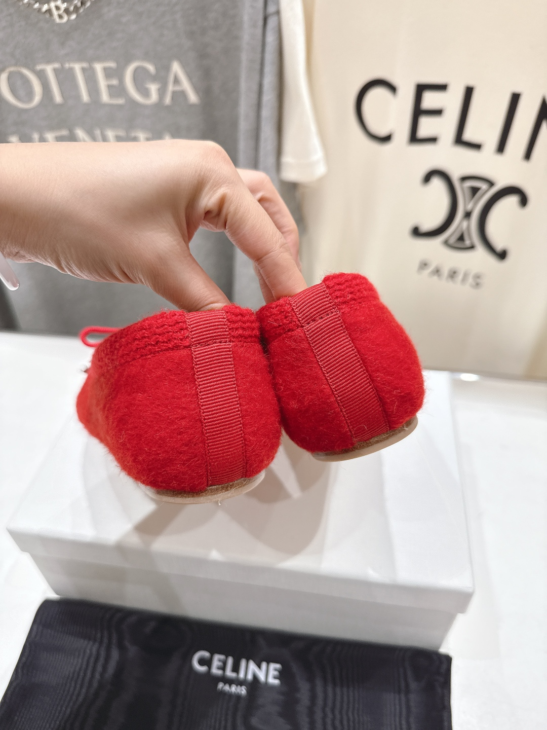 高版本出厂 毛里 CELINE*赛琳F018 2025ss新款玛丽珍加毛平底乐福鞋毛毛鞋单鞋网红爆款来袭