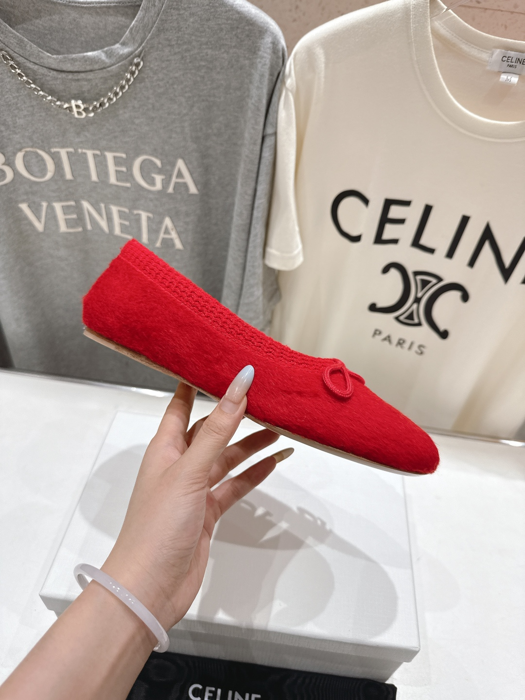 高版本出厂 毛里 CELINE*赛琳F018 2025ss新款玛丽珍加毛平底乐福鞋毛毛鞋单鞋网红爆款来袭