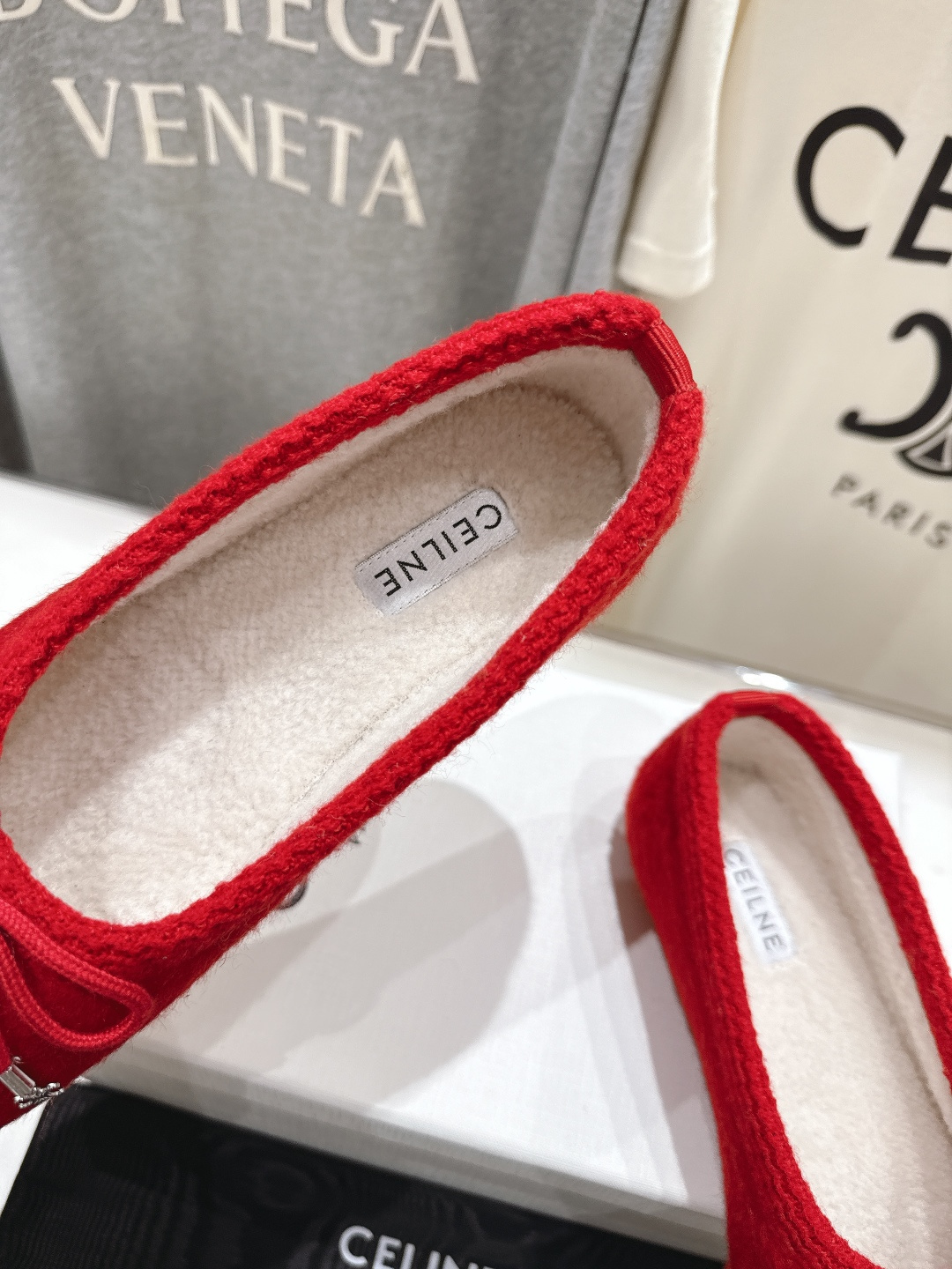 高版本出厂 毛里 CELINE*赛琳F018 2025ss新款玛丽珍加毛平底乐福鞋毛毛鞋单鞋网红爆款来袭