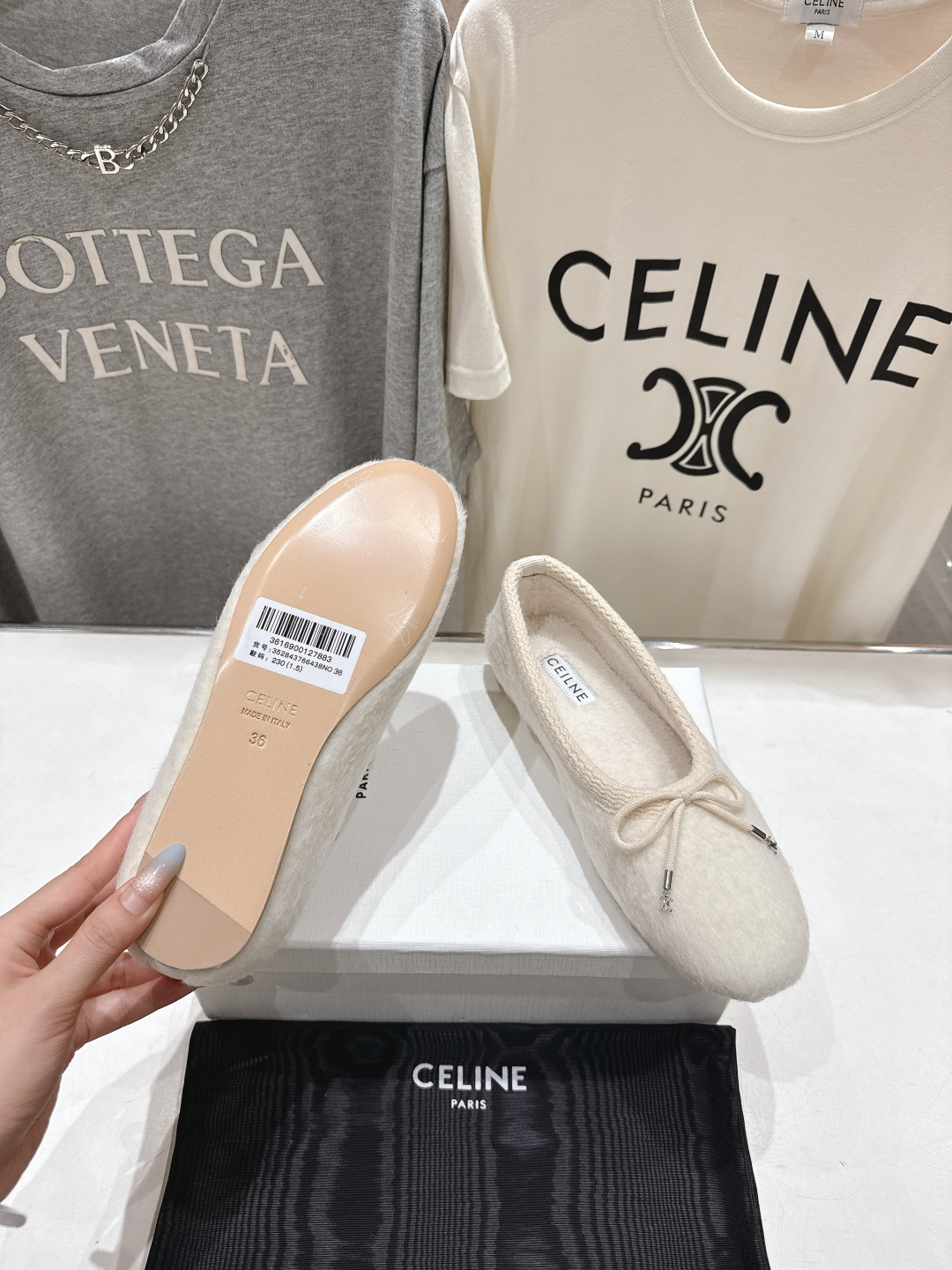 高版本出厂 毛里 CELINE*赛琳F018 2025ss新款玛丽珍加毛平底乐福鞋毛毛鞋单鞋网红爆款来袭